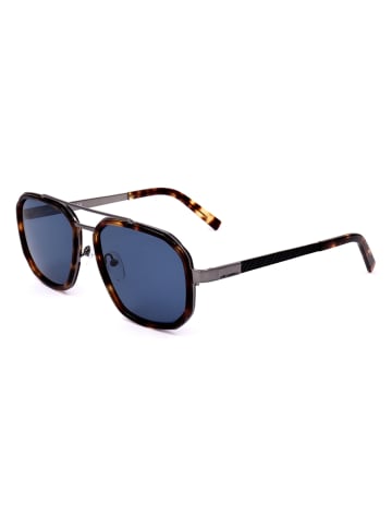 Karl Lagerfeld Męskie okulary przeciwsłoneczne w kolorze granatowo-brązowym