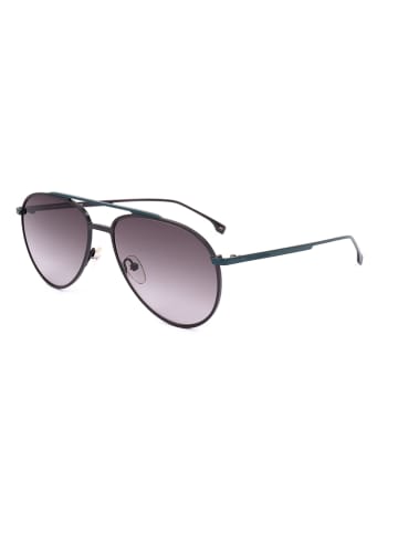 Karl Lagerfeld Męskie okulary przeciwsłoneczne w kolorze szarym