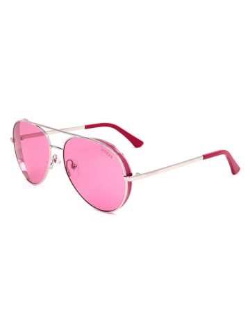 Guess Damskie okulary przeciwsłoneczne w kolorze złoto-różowym