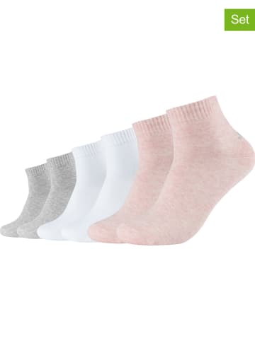 s.Oliver 6-delige set: sokken grijs/wit/lichtroze