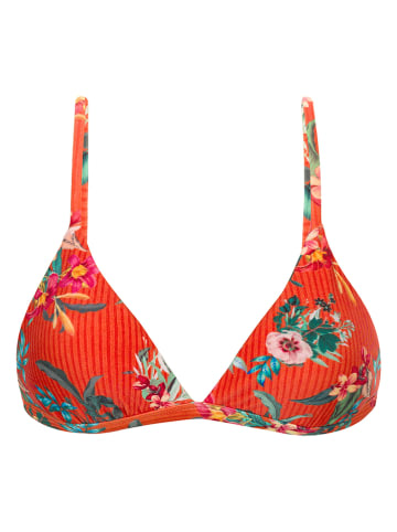 Rio de Sol Biustonosz bikini "Wildflower" w kolorze czerwonym