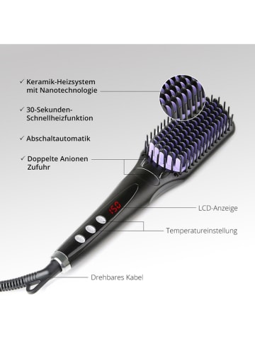 Ailoria Ionische haarstijlborstel in zwart