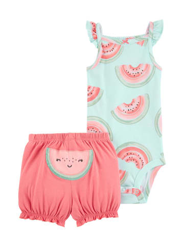 carter's 2-delige outfit turquoise/rood