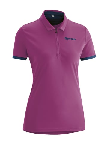 Gonso Fahrradpoloshirt in Pink
