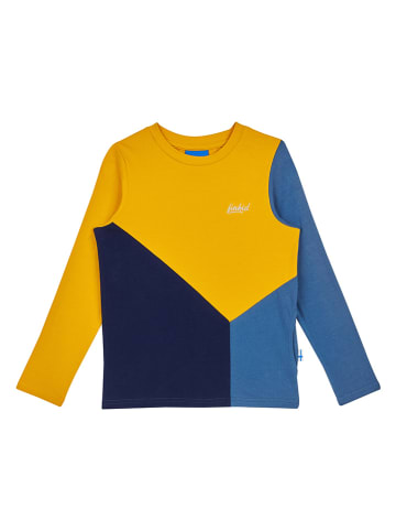 finkid Longsleeve "Rannikko" in Gelb/ Blau
