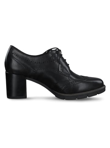 Tamaris Leren veterschoenen zwart