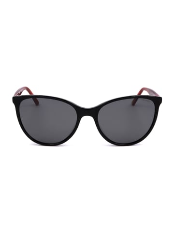 Le Coq Sportif Damskie okulary przeciwsłoneczne w kolorze czarno-czerwonym