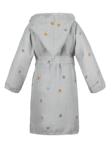 Kindsgut Musselin-Bademantel in Grau