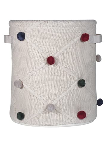 Kindsgut Aufbewahrungskorb "Pompon" in Creme