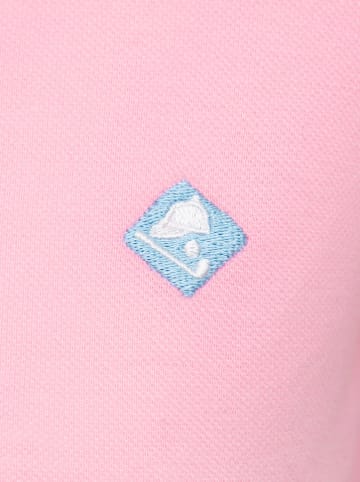 SIR RAYMOND TAILOR Koszulka polo "Sha" w kolorze różowym ze wzorem