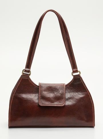 maison héritage PARIS Leren schoudertas "Alina" bruin - (B)32,5 x (H)19 x (D)9 cm