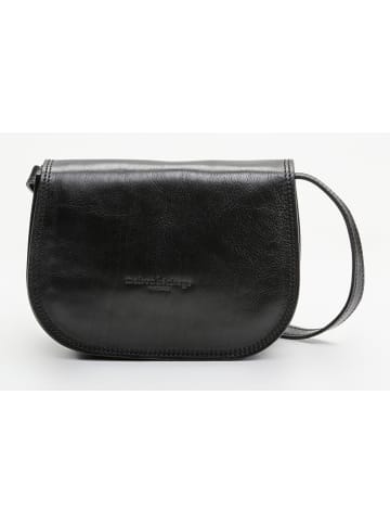 maison héritage PARIS Leder-Umhängetasche in Schwarz - (B)25 x (H)19 x (T)9,5 cm
