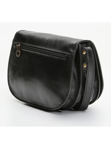maison héritage PARIS Leren schoudertas zwart - (B)25 x (H)19 x (D)9,5 cm