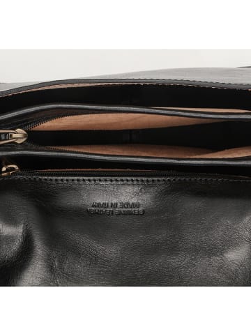 maison héritage PARIS Leren schoudertas zwart - (B)25 x (H)19 x (D)9,5 cm