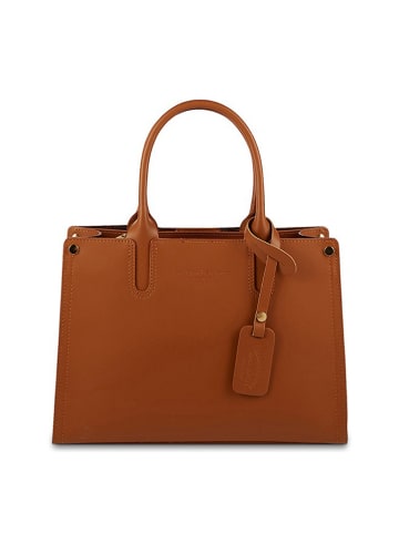 maison héritage PARIS Leren handtas "Pure" lichtbruin - (B)33 x (H)24 x (D)13 cm