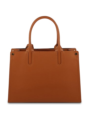 maison héritage PARIS Leren handtas "Pure" lichtbruin - (B)33 x (H)24 x (D)13 cm