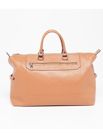 maison héritage PARIS Leren shopper "Diego" camel - (B)48 x (H)29 x (D)14,5 cm