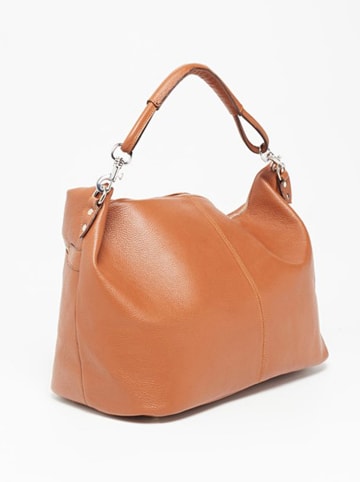 maison héritage PARIS Leder-Weekender "Jax" in Camel - (B)60 x (H)34 x (T)14 cm