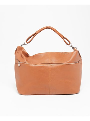 maison héritage PARIS Leder-Weekender "Jax" in Camel - (B)60 x (H)34 x (T)14 cm