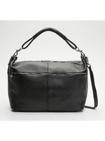 maison héritage PARIS Leren weekendtas "Jax" zwart - (B)60 x (H)34 x (D)14 cm