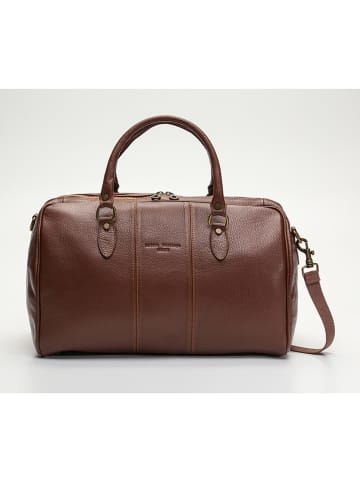 maison héritage PARIS Leder-Weekender "Mini Week" in Braun - (B)45 x (H)33 x (T)17 cm