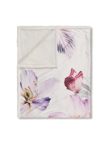 Descanso Plaid "Caen" in Creme/ Bunt