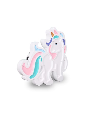 Woody Kids Houten nachtlampje "Unicorn" wit - (B)35 x (H)32 cm