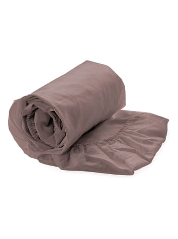 Heckett Lane Satin-Spannebettlaken "Elementi" in Rosa