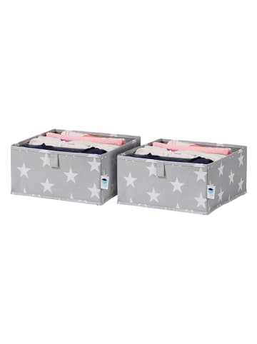 STORE IT 2er-Set: Schubladenorganizer in Grau - (B)30 x (H)30 x (T)15 cm