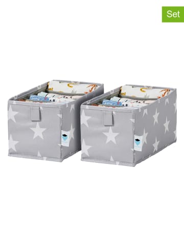 STORE IT 2er-Set: Schubladenorganizer in Grau - (B)15 x (H)15 x (T)30 cm