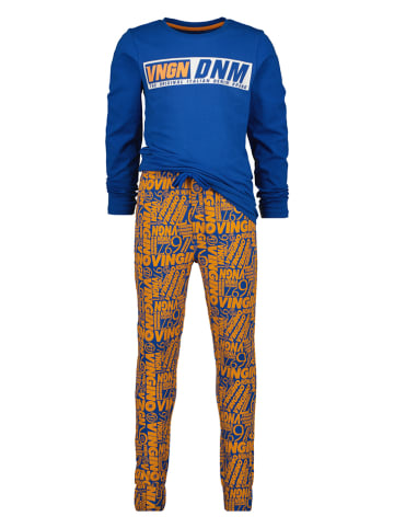 Vingino Pyjama in Blau/ Hellbraun