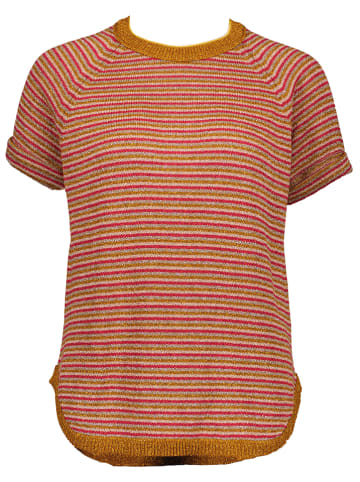 Twinset Shirt rood/goudkleurig