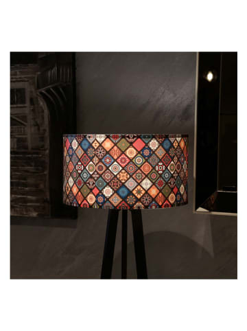 Opviq Lampa stojąca w kolorze czarnym ze wzorem - wys. 140 cm