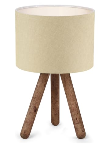 Opviq Lampa stołowa w kolorze beżowo-jasnobrązowym - wys. 32 cm