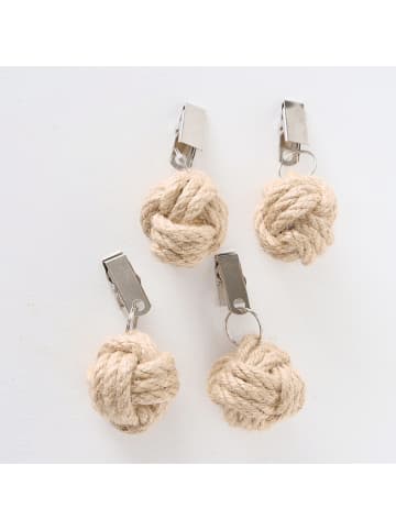 Boltze 2er-Set: Tischdeckenbeschwerer in Beige/ Creme - 2x 4 Stück