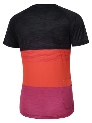 Protective Fahrradtrikot "Shade" in Schwarz/ Orange/ Pink