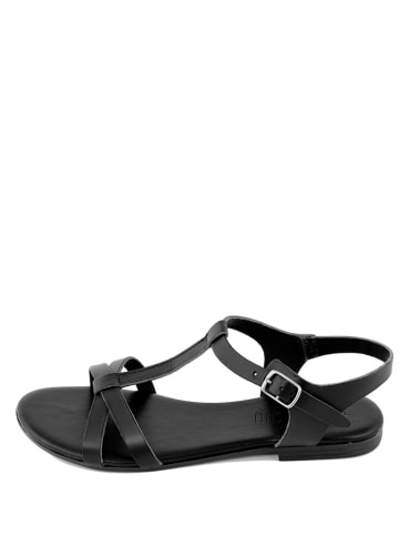 Triple Sun Skórzane sandały w kolorze czarnym