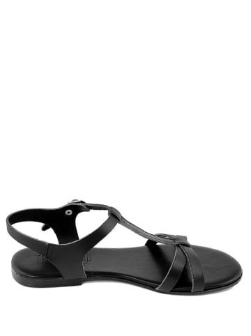 Triple Sun Skórzane sandały w kolorze czarnym