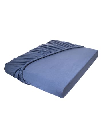Avance Cotton Stretch Premium Jersey Spannbettlaken in Blau