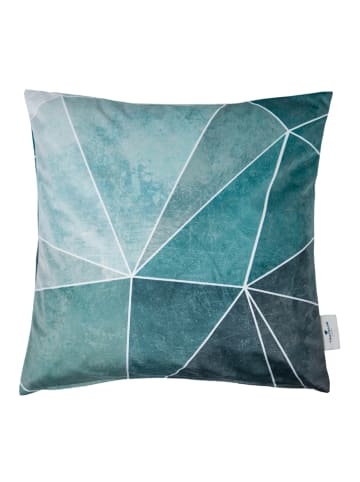 Tom Tailor home Kussenhoes "Graphic Aquarell" petrol