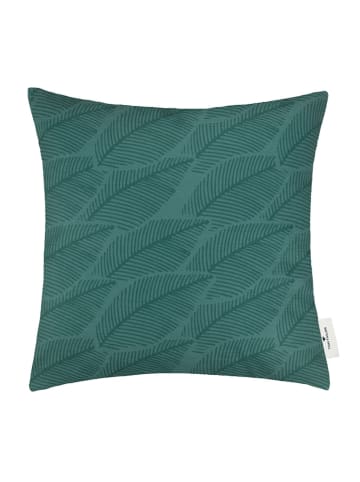 Tom Tailor home Kussenhoes "Ribbed Leaves" groen