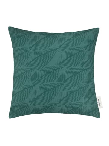 Tom Tailor home Poszewka "Ribbed Leaves" w kolorze zielonym na poduszkę