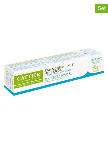 CATTIER 6er-Set: Zahncremes "Heilerde Propolis", je 75 ml