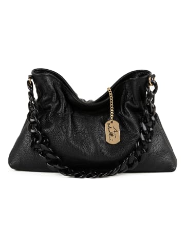 Anna Morellini Skórzana torebka "Fabrizia" w kolorze czarnym - 33 x 21 x 4 cm