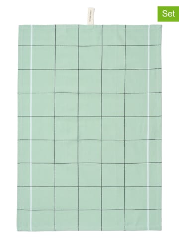 Rosendahl 2-delige set: theedoeken "Gamma" mintgroen - (L)70 x (B)50 cm