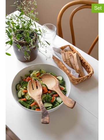 Steel-Function 2tlg. Salatbesteck-Set in Natur - (L)24 cm