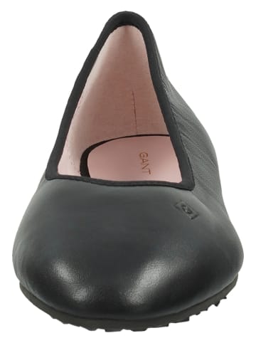 GANT Footwear Leder-Ballerinas "Beylla" in Schwarz