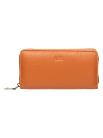 FREDs BRUDER Leder-Geldbörse in Hellbraun - (B)19 x (H)10 x (T)2,5 cm