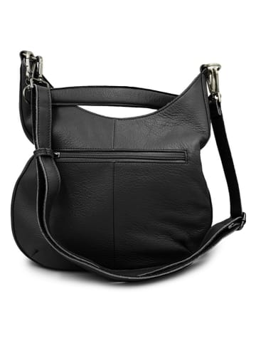 FREDs BRUDER Leren schoudertas "Every Day" zwart - (B)31,5 x (H)25,5 x (D)8 cm