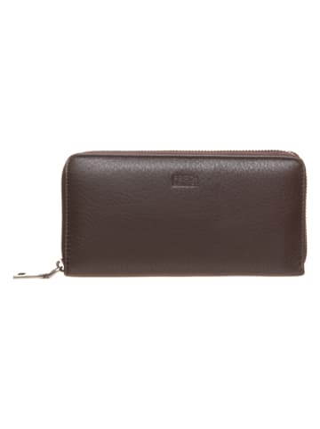 FREDs BRUDER Skórzany portfel w kolorze brązowym - 19 x 10 x 2,5 cm